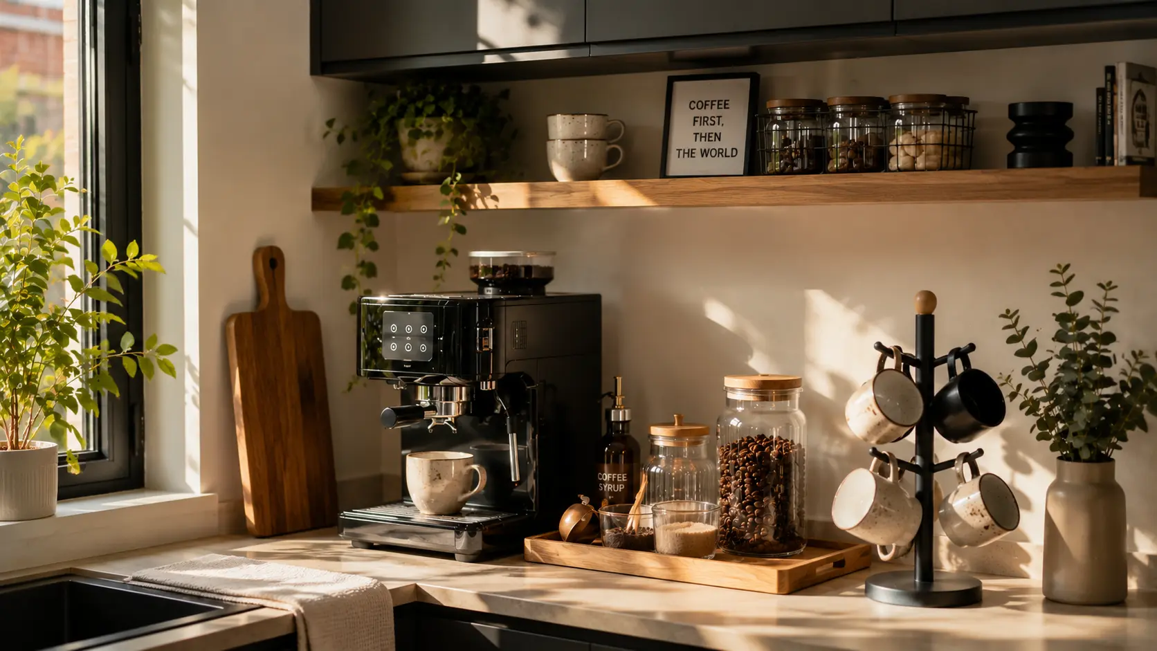 Small Kitchen Coffee Corner